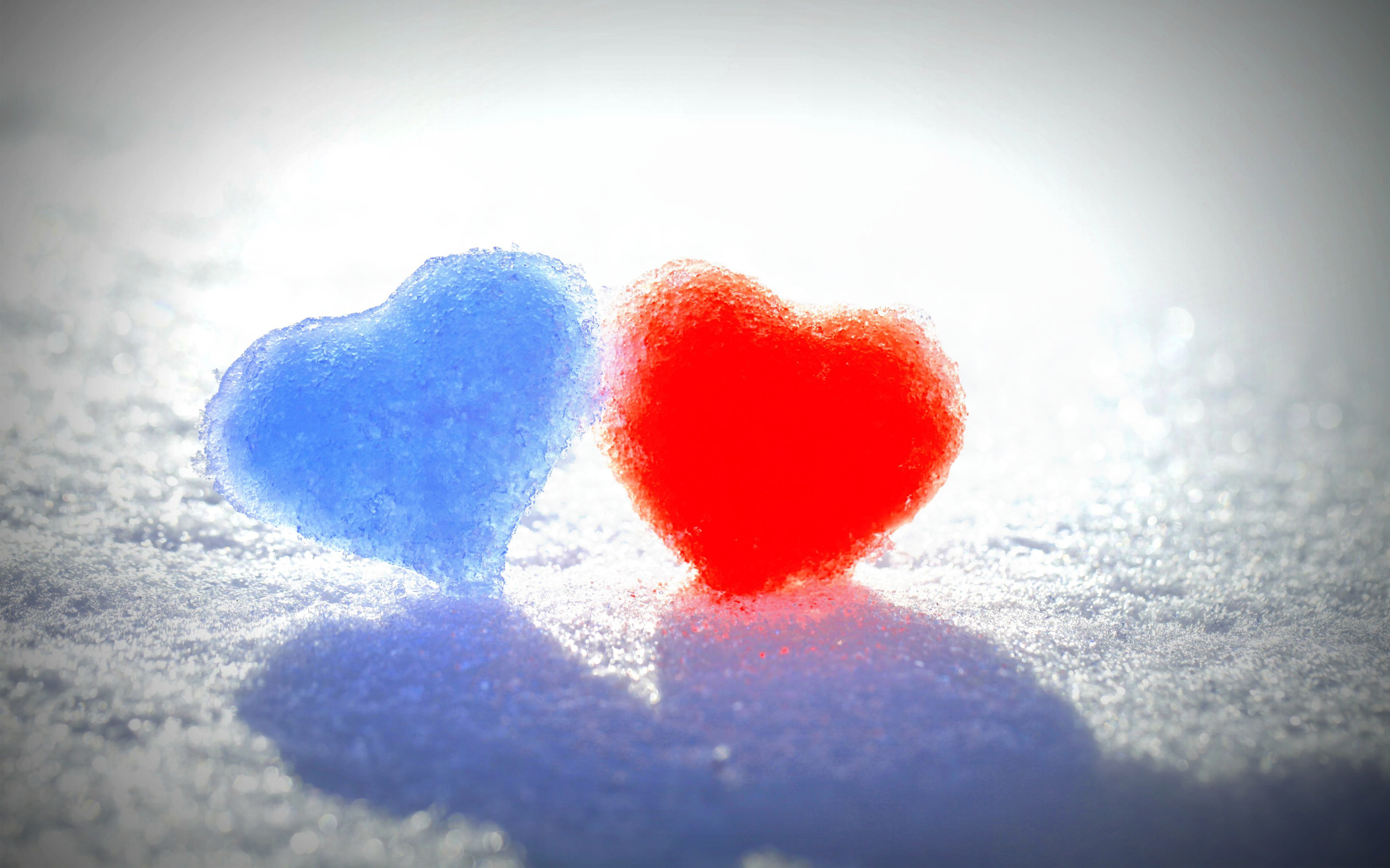 Blue Red Snow Hearts811161039
